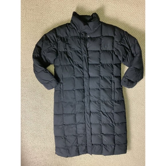 Lands' End Jackets & Coats Lands End Long Downfilled Black Coat Size L 416 Regular Poshmark